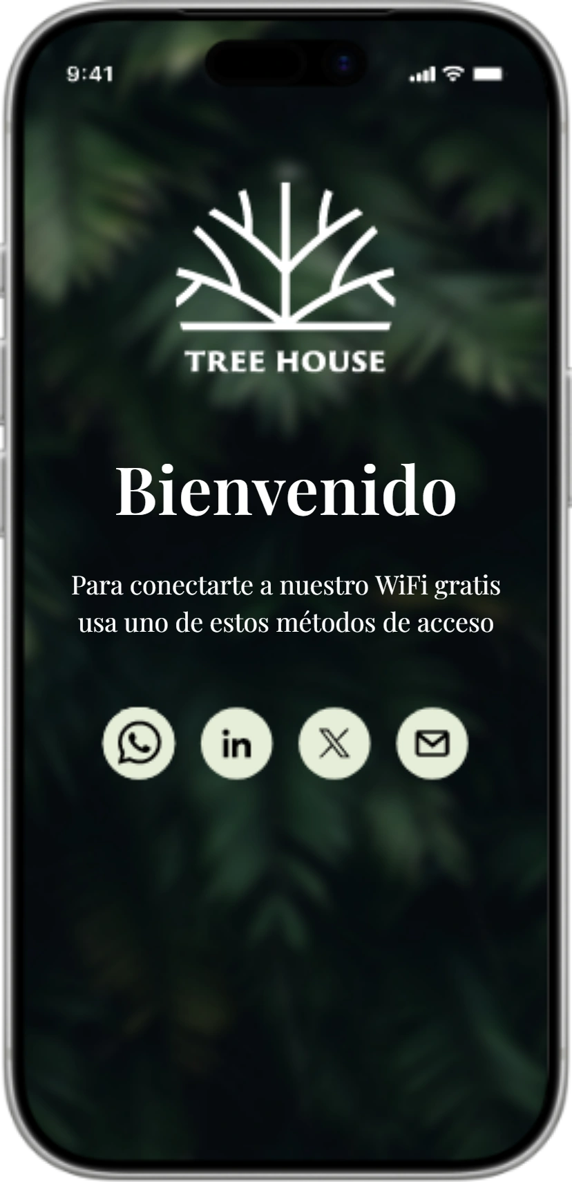 Página de Inicio de Sesión de Social WiFi