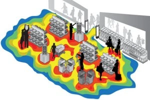 Mapa cieplna ruchu w sklepie