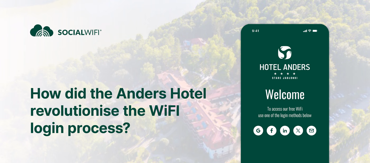 How did the Anders Hotel revolutionise the WiFI login process?