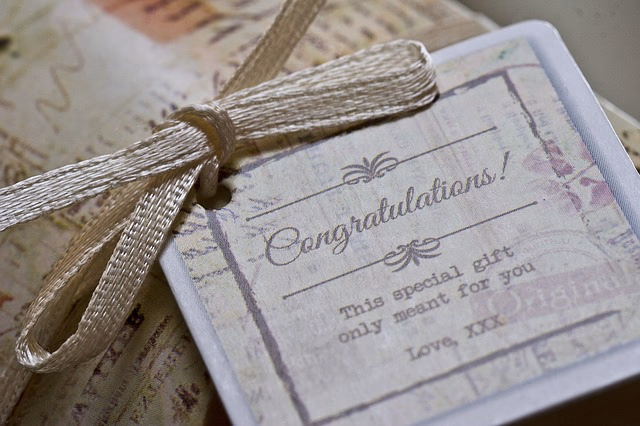 a vintage gift card