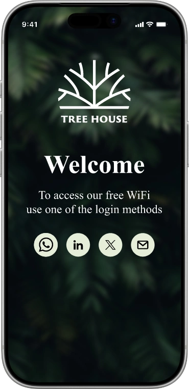 Social WiFi Login Page